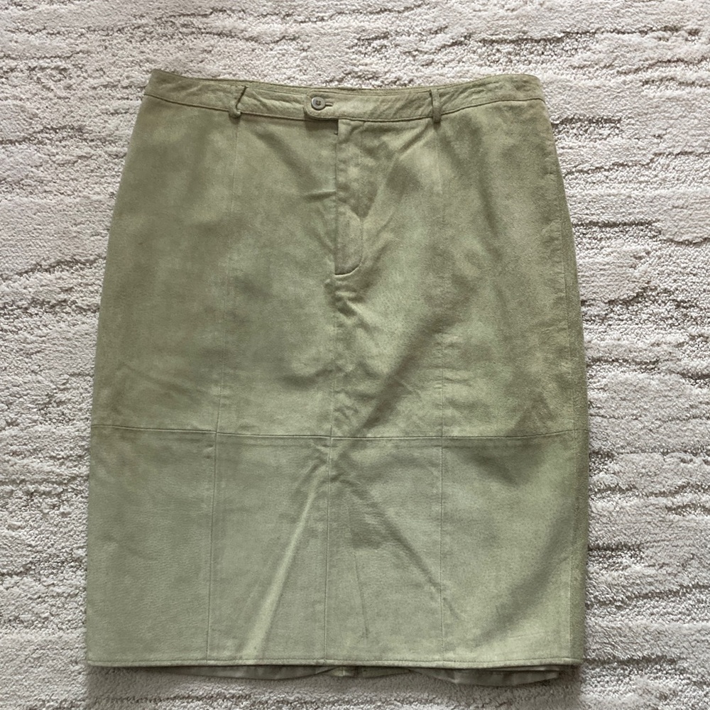 Vakko Light Green Women's Pencil Skirt